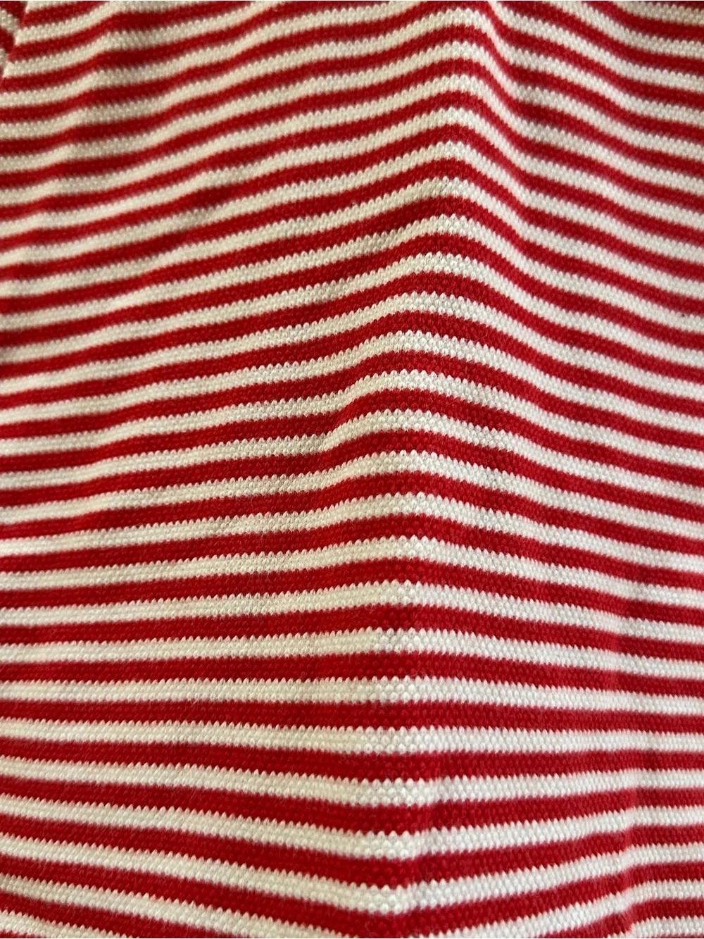 Mini Boden red and white striped dress